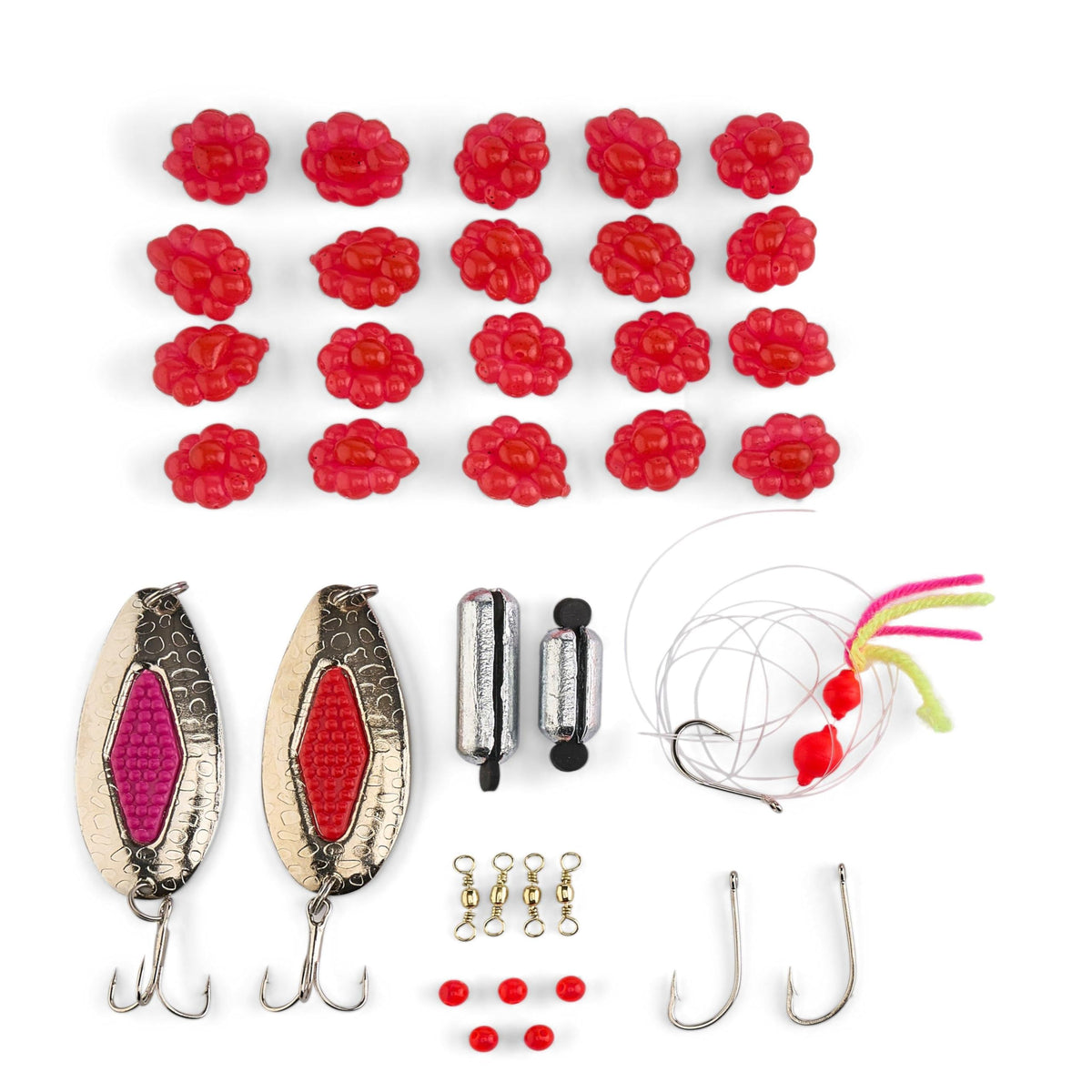 Three Tray Tackle Box Salmon Kit (Salmon)