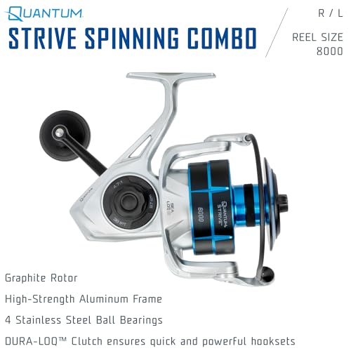 Strive Spinning Reel and Fishing Rod Combo (10'0" / Size 8000 Reel)
