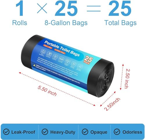 25 Camping Toilet Bags (25PCS)