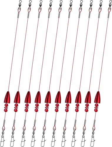 Texas Rigs 10 Pack (Blood / 3/4oz)