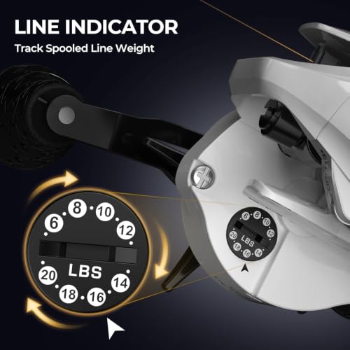 Lethal Phantom Baitcasting Fishing Reels with 7.3