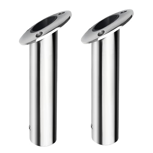30 Degree Fishing Rod Holder 2 Pack (Stainless Steel - 30 Degree)