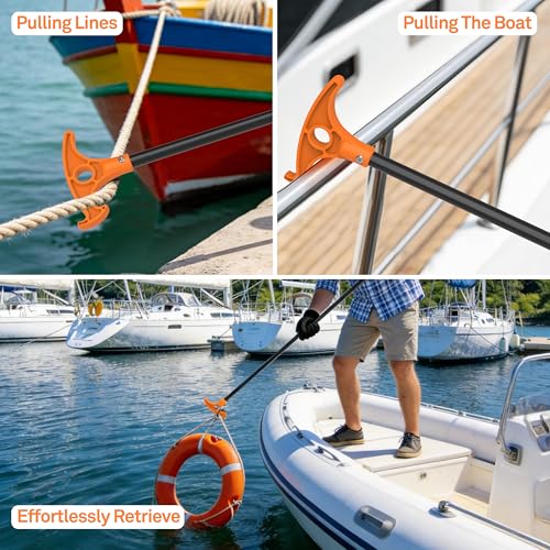 8.39' Shallow Water Anchor Pole with Hook (8.39 ft)