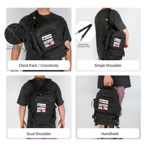 Tactical Fishing Backpack (Black)