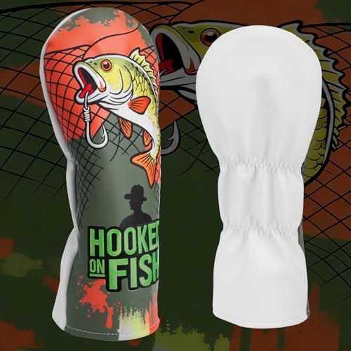 Driver Headcover 3 Wood Cover Hybrid Golf Headcovers by HOOKED ON GOLF