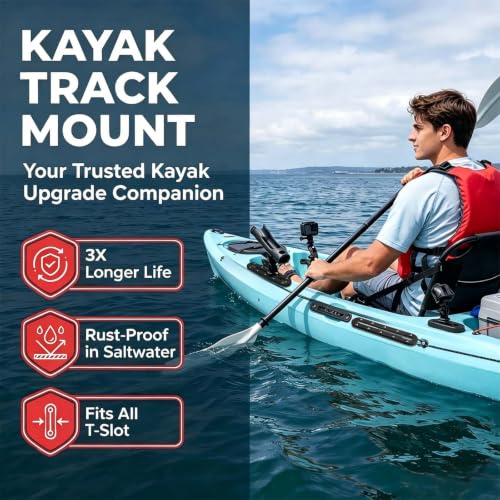 Kayak Track Low Profile Kayak Rail Mount (9 Inch，4 Pcs)