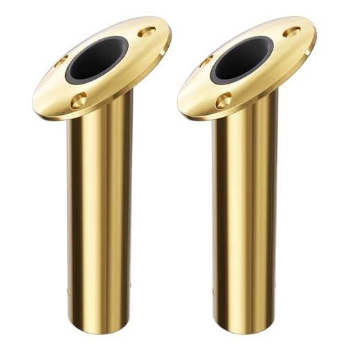 30 Degree Fishing Rod Holder 2 Pack (30 Degree - PVD Gold)