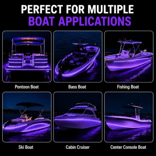 12V UV Black Boat LED Strip Lights (UV)