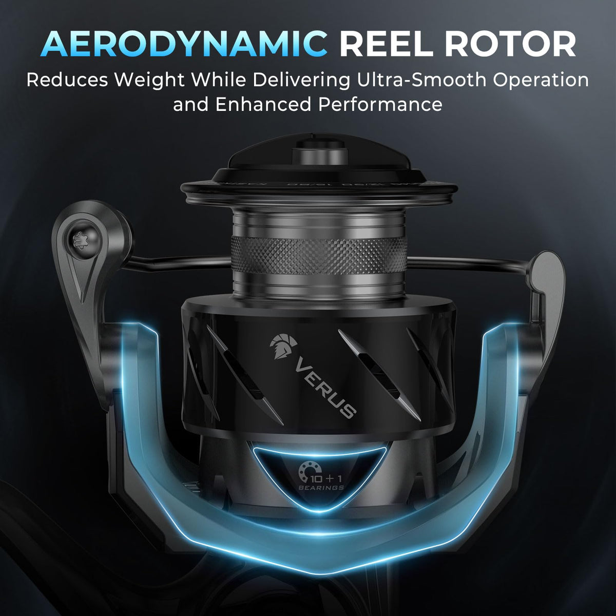 Verus Spinning Fishing Reels (Silver / Size:3000)