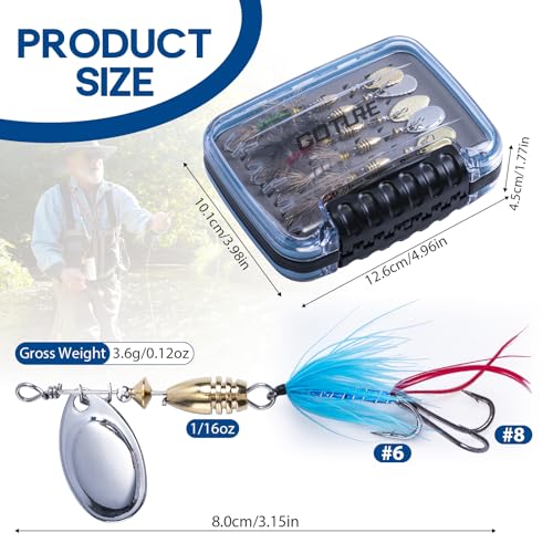 Trout Lures Fishing Spinners (D:10pcs Trout Spinners)