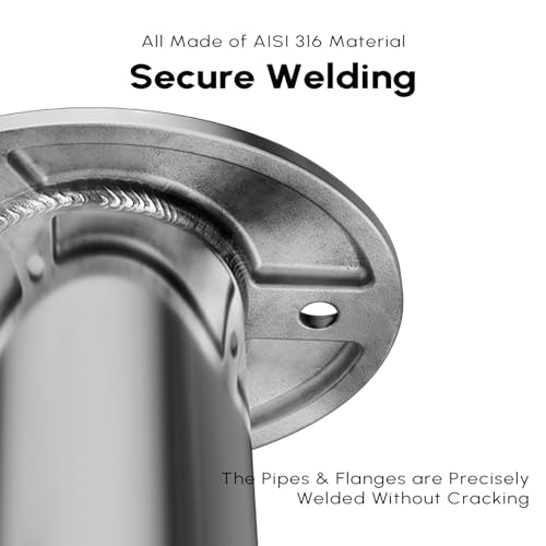 90 Degree Fishing Rod Holder 2 Pack (90 Degree - SS with White Insert)