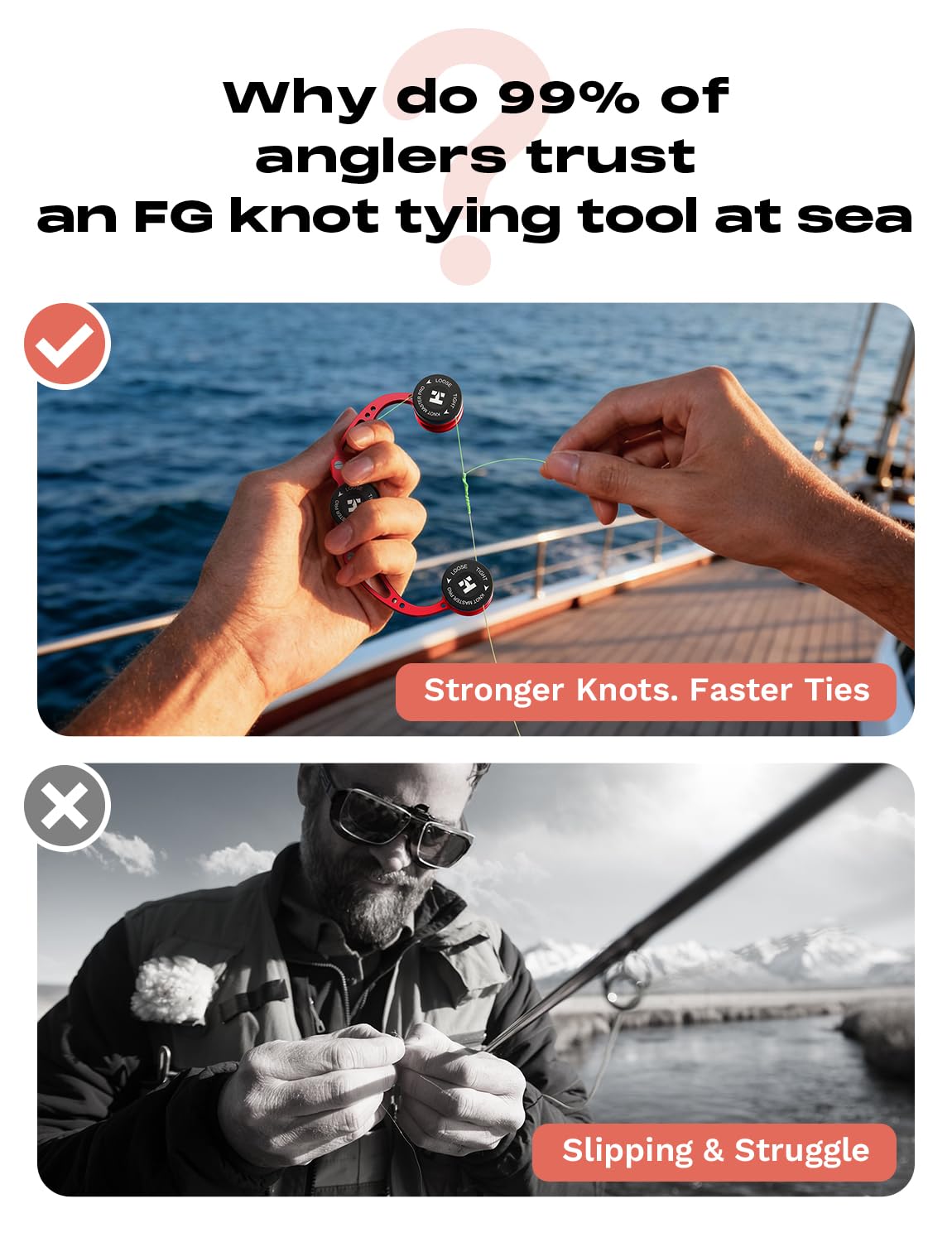 FG Knot Tying Tool (Red / 1 Pack)