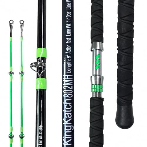 Glow Catfish Fishing Rod (Black/Green-Spin-8'0")