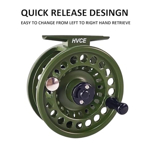 HVCE Graphite Fly Reel Center Drag System Classic III Graphite 3