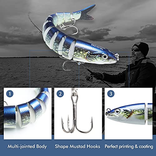 Fishing Lures for Bass (D-4",0.35oz)