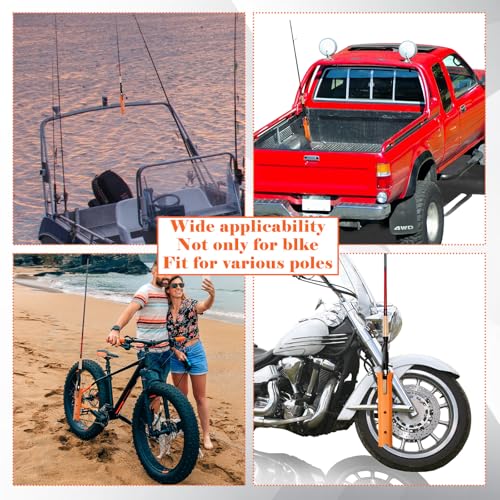 2 Pcs Fishing Rod Holder for Bike (Orange)