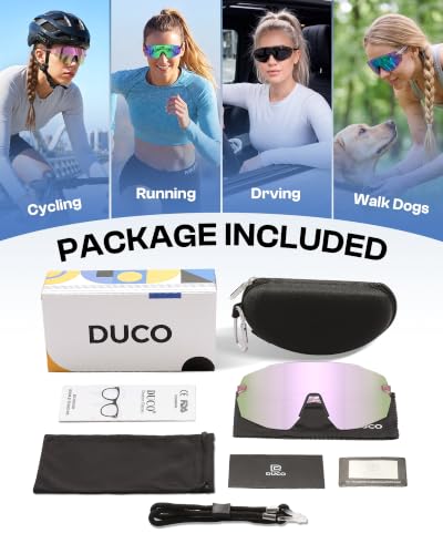 Rimless Running Cycling Sunglasses for Men Women UV400 (Lavender)