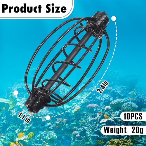 10 Pcs Method Feeders Carp Fishing (20 Grams / Black)