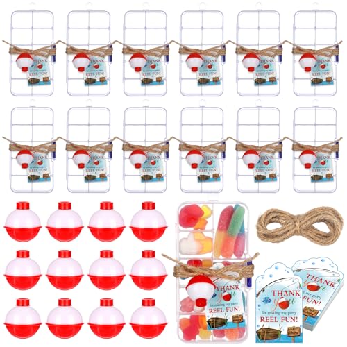 Fishing Party Favors Tackle Boxes with Thank You Cards