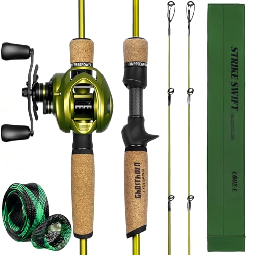 Fishing Rod and Reel Combo (6'8" / Left Handed With Extra Tip)