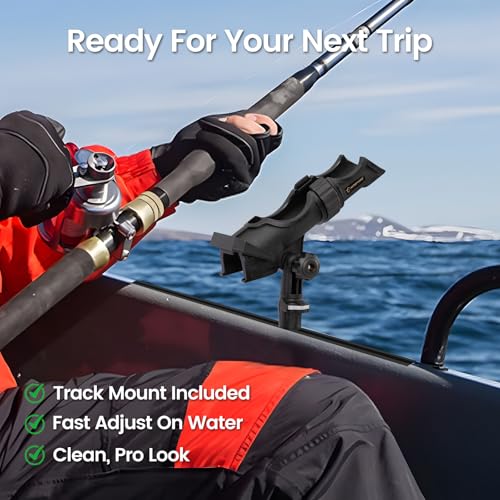 Kayak Track Mount Fishing Rod Holder