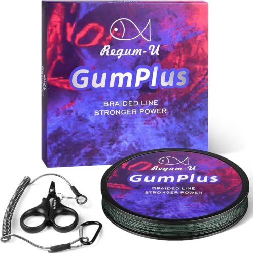 Gummax 8 Strand Braided Fishing Line (Dark Green / 150 Yards / 10 LB)
