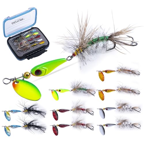 Trout Lures Fishing Spinners (A:10pcs Trout Spinners)