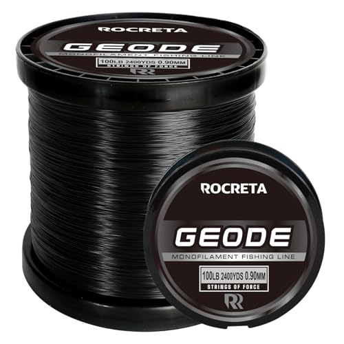 Geode Monofilament Fishing Line (BLACK / 3LB(500YDS))