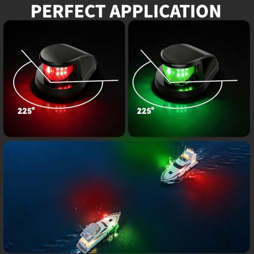 Boat Light Lights for Boat (Black 2 Pack)