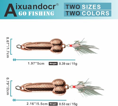 Bass Fishing Lure (Rose Gold / 15g, 11g)