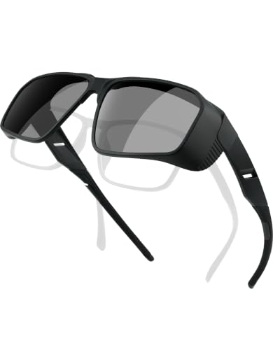 Sport Sunglasses that Fit Over Glasses for Women Men Polarized