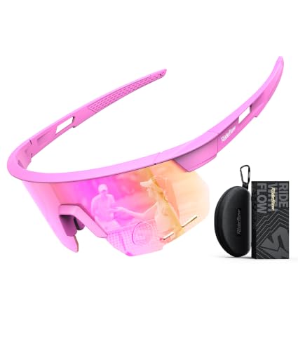 Polarized Sunglasses for Men Women (Pink Frame-pink Lens)