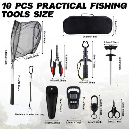 10 Pcs Fishing Tool Kit