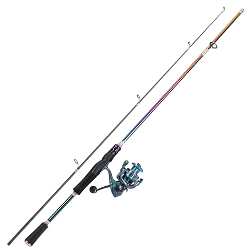 6.9ft Spinning Fishing Reel Rod Combo (Spinning Combo with ZB2000 / 2.1/6'10'')