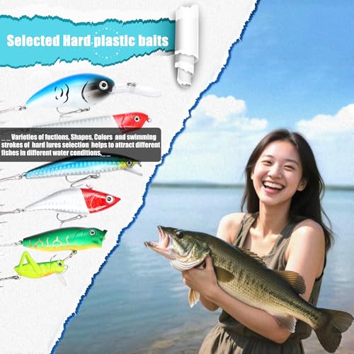 Soft Silicone Fishing Baits Kit (128 pcs)