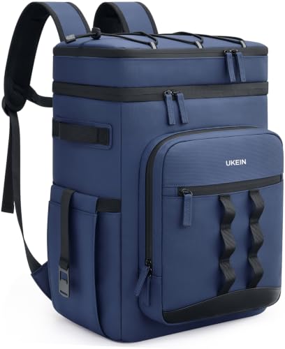 Backpack Cooler Insulated Leakproof 50Cans Lunch Ice Chest Bag Double Deck