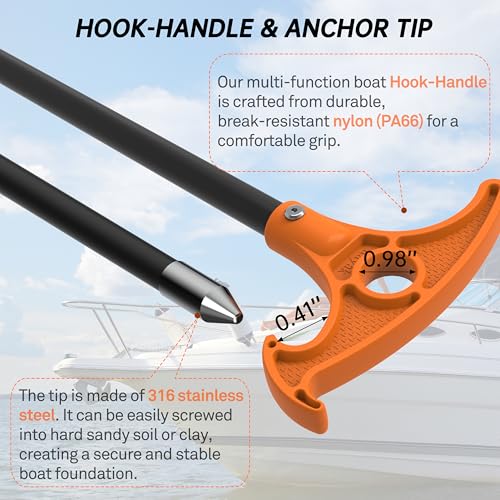 8.39' 12.3' Shallow Water Anchor Pole