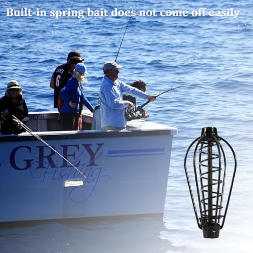 8 Pcs Spring Fishing Feeder Carp Bait Tackle Cage Bait of Pumpkin Bream Cage Holder Fishing Tackle Equipment Accessories