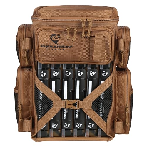Evolution Fishing Drift Series Tackle Backpack (3600 / Coyote)