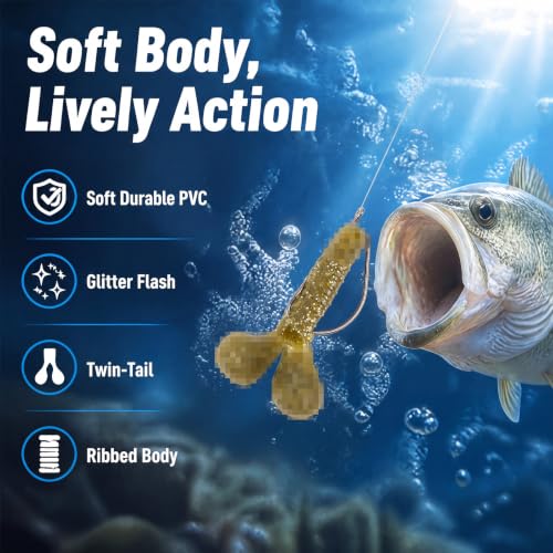 5 Pcs Fishing Lure (Colorful Bass)