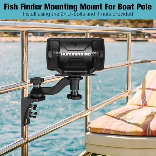 Heavy Duty Aluminium 6” Swivel Arm Fish Finder Mount for Wall (Standardr Mounts)
