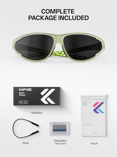 Polarized Sports Sunglasses for Men Women (04 Black)