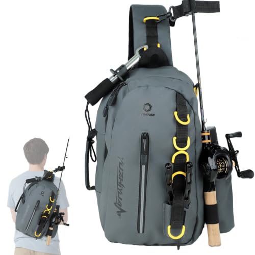 Small Fishing Bag with Rod Strap (Graphite)