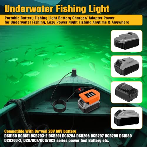 Green Fishing LED Light Adapter for 18V