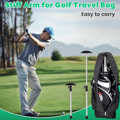 Adjustable Travel Golf Bag Support Rod (Silver / 50inch)