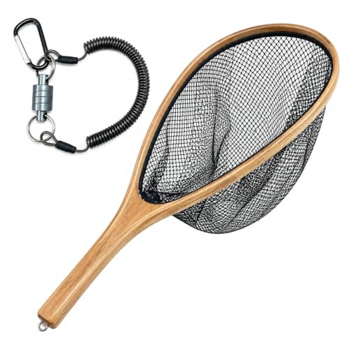 Handmade Ultralight Wood Landing Nets for Flying Fishing