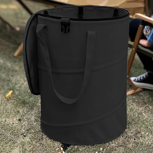 Pop up Camping Trash can with lid