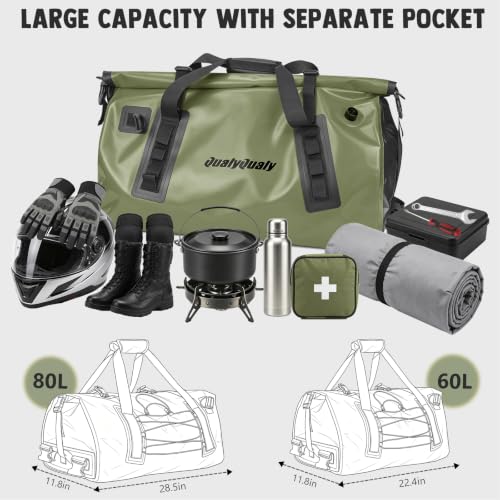 Waterproof Duffel Bag 80L Roll (Green / 80L)
