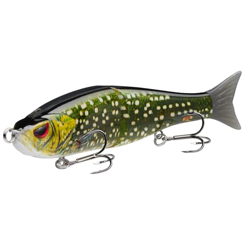 SwimShad Glide Baits Jointed Swimbait Bass Pike Salmon Trout Muskie Fishing Lure