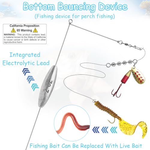 4 Pack Bottom Bouncer for Walleye Rigs
